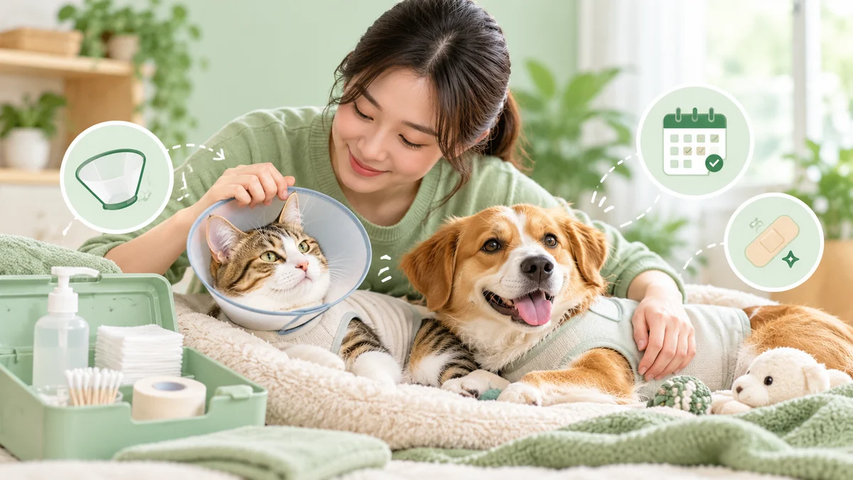 ของที่ต้องเตรียมหลังพาแมวหรือหมาไปทำหมัน + วิธีดูแลแผล 14 วัน