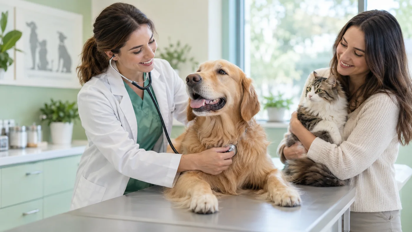 สัตวแพทย์ดูแลสุนัขและแมว